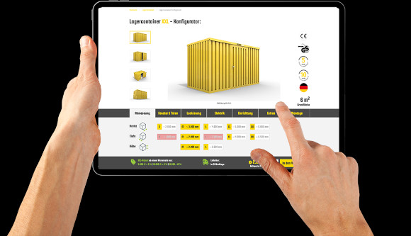 Lagercontainer Konfigurator