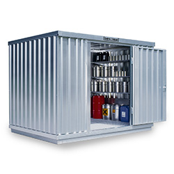 Gefahrstoffcontainer kaufen – CONTAINER-XXL