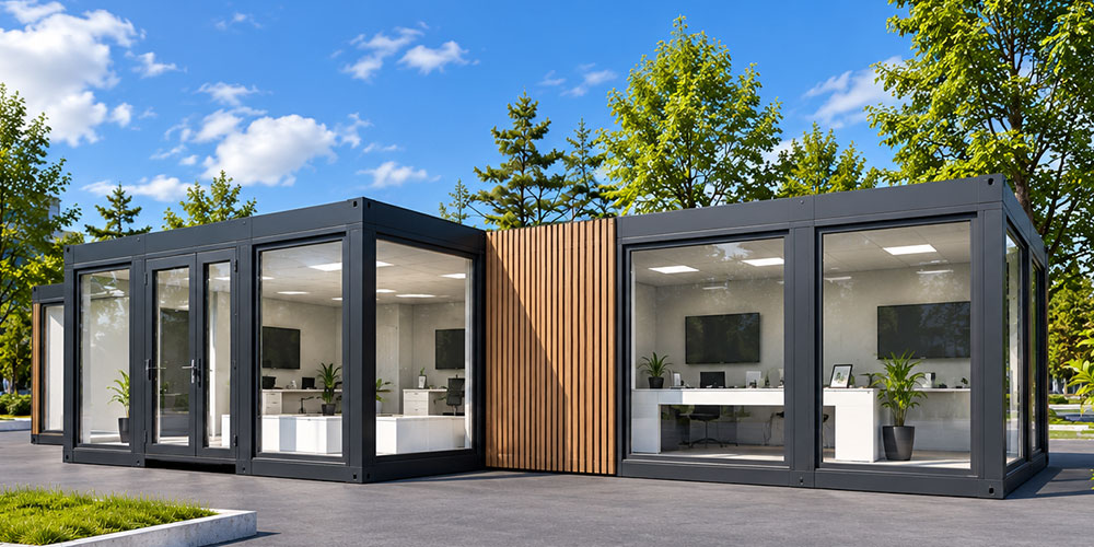 Moderne Raumcontainer