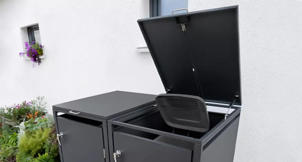 Mülltonnenbox Gasdruckdämpfer