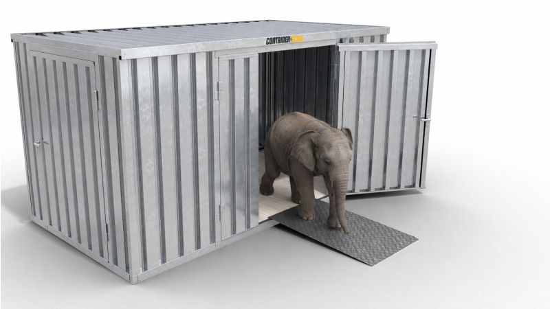 Auffahrrampe 870 x 1450 mm für Container - universell einsetzbar für diverse Containertypen
