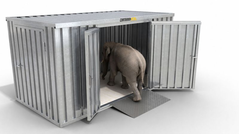 Überfahrbrücke aus Aluminum B 1.500 x L 750 mm - Auffahrrampe passend für CONTAINER-XXL-Lagercontainer