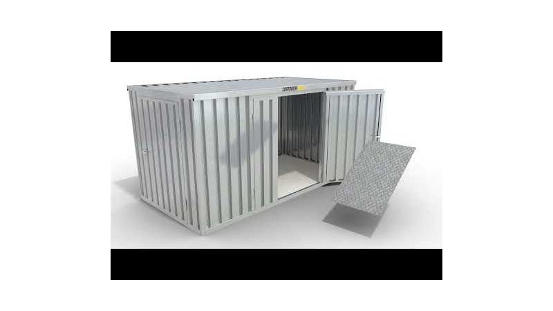 Auffahrrampe 870 x 1450 mm für Container - universell einsetzbar für diverse Containertypen
