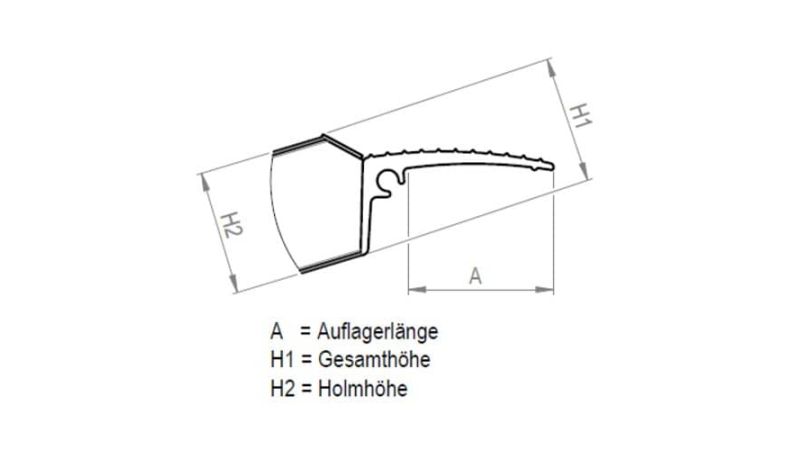 Verladeschienen - Auffahrschienen von Mauderer - 2 x L3850 X B500 mm - Tragkraft 6300 kg