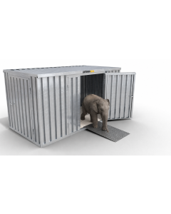 Auffahrrampe 850 x 1465 mm für Schnellbaucontainer