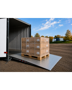 Auffahrrampe für Container - leichte Lasten - Höhendifferenz 100 / 119 mm - L 1.562 mm