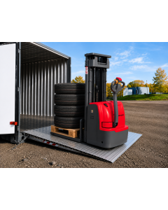 Auffahrrampe f&uuml;r Container von Metalmec - mittlere Lasten - H&ouml;hendifferenz 100 /119 mm - L 1.562 mm