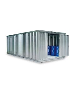 Gefahrstoffcontainer PLG, H2310xB3050xT6520 mm, 1830 mm Doppelflügeltür, erfolgt vormontiert