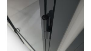 Hallencontainer SmartFlex, H2500 x B3608 x T3608 mm, 13,02 qm Grundfläche, ohne Elektropaket in RAL 9002 Grauweiß