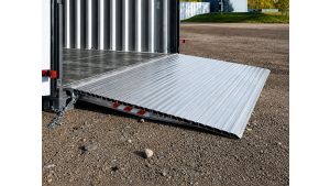 Auffahrrampe für Container - schwere Lasten - Höhendifferenz 180 / 199 mm - L 1.503 mm