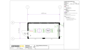 Moderner Raumcontainer - PLUSLine, 16 Fuß in RAL 7016 Anthrazit, inkl. bodentiefe Fenster und Elektropaket Moderner Raumcontainer - PLUSLine, 16 Fuß in RAL 7016 Anthrazit, inkl. bodentiefe Fenster und Elektropaket