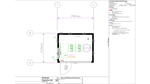 Moderner Raumcontainer - PLUSLine, 10 Fuß in RAL 7016 Anthrazit, inkl. bodentiefe Fenster und Elektropaket Moderner Raumcontainer - PLUSLine, 10 Fuß in RAL 7016 Anthrazit, inkl. bodentiefe Fenster und Elektropaket