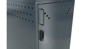 Fahrradgarage BikeBox Anbausystem (ohne Seitenwände) - H1250 x B850 x T2050 mm mit RFID-Schloss