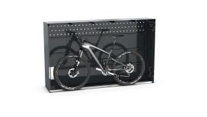 Fahrradgarage BikeBox Anbausystem (ohne Seitenwände) - H1250 x B850 x T2050 mm mit Einhebelgriff-Zylinderschloss