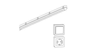 Elektroinstallationpaket L für Lagercontainer XS -XXL