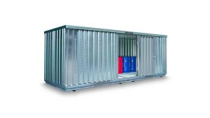 Gefahrstoffcontainer PLG, H2310xB6080xT2170 mm, 1270 mm Einflügeltür, erfolgt fertig montiert Gefahrstoffcontainer PLG, H2310xB6080xT2170 mm, 1270 mm Einflügeltür, erfolgt fertig montiert