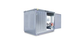 Gefahrstoffcontainer KTC PLG, H2310xB3050xT2170 mm, 2750 mm Doppelflügeltür, erfolgt fertig montiert Gefahrstoffcontainer KTC PLG, H2310xB3050xT2170 mm, 2750 mm Doppelflügeltür, erfolgt fertig montiert