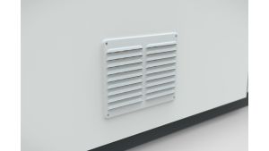 Hallencontainer MultiFlex 10, H2660 x B4560 x T2280 mm, ca. 10 m² Grundfläche, ohne Elektropaket, Farbe RAL 9002 - Grauweiß