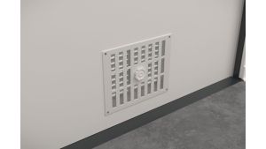 Hallencontainer MultiFlex 5, H2660 x B2280 x T2280 mm, ca. 5 m² Grundfläche, ohne Elektropaket, Farbe RAL 9002 - Grauweiß