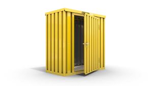 Gartencontainer, H2150 x B2100 x T2170 mm, RAL 1003 signalgelb