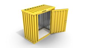 Gartencontainer, H2150 x B2100 x T2170 mm, RAL 1003 signalgelb