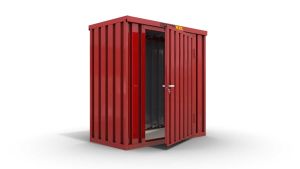 Lagercontainer LCXS2001-R Türansicht – robust & günstig online kaufen!