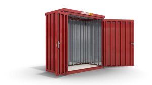 Lagercontainer LCXS2002-R Türansicht – robust & günstig online kaufen!