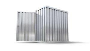 Lagercontainer LCXS2002 Hinteransicht – sicher & abschließbar online kaufen!