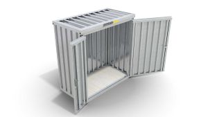 Draufsicht vom Lagercontainer LCXS2002 – viel Stauraum online kaufen!