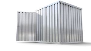 Lagercontainer LCS4002 Hinteransicht – sicher & abschließbar online kaufen!