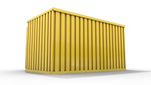 Gartencontainer, H2150 x B3050 x T2170 mm, RAL 1003 signalgelb