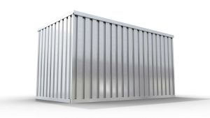 Lagercontainer LCM6008 Hinteransicht – sicher & abschließbar online kaufen!