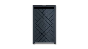 Mülltonnenbox Design Prisma, 1er Box für 240-Liter-Mülltonne – Höhe 116,3 cm × Breite 68 cm × Tiefe 80 cm – Anthrazit (RAL 7016)
