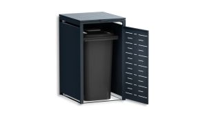 Mülltonnenbox Design Nexus, 1er Box für 240-Liter-Mülltonne – Höhe 116,3 cm × Breite 68 cm × Tiefe 80 cm – Anthrazit (RAL 7016)