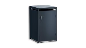 Mülltonnenbox 1er Box für 240-Liter-Mülltonne – Höhe 116,3 cm × Breite 68 cm × Tiefe 80 cm – Anthrazit (RAL 7016)