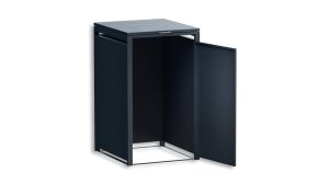 Mülltonnenbox 1er Box für 240-Liter-Mülltonne – Höhe 116,3 cm × Breite 68 cm × Tiefe 80 cm – Anthrazit (RAL 7016)