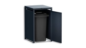 Mülltonnenbox 1er Box für 240-Liter-Mülltonne – Höhe 116,3 cm × Breite 68 cm × Tiefe 80 cm – Anthrazit (RAL 7016)