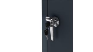 Mülltonnenbox 1er Box für 240-Liter-Mülltonne – Höhe 116,3 cm × Breite 68 cm × Tiefe 80 cm – Anthrazit (RAL 7016)