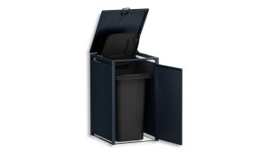 Mülltonnenbox 1er Box für 240-Liter-Mülltonne – Höhe 116,3 cm × Breite 68 cm × Tiefe 80 cm – Anthrazit (RAL 7016)