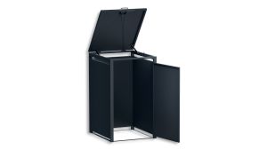 Mülltonnenbox 1er Box für 240-Liter-Mülltonne – Höhe 116,3 cm × Breite 68 cm × Tiefe 80 cm – Anthrazit (RAL 7016)