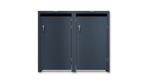 Mülltonnenbox 2er Box für 240-Liter-Mülltonnen – Höhe 116,3 cm × Breite 132 cm × Tiefe 80 cm – Anthrazit (RAL 7016)