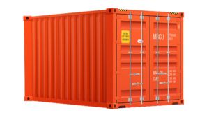 Seecontainer 10 Fuß - 7,44 qm, H2591 x B3000 x T2438 mm, rot, mit Holzfußboden