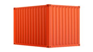 Seecontainer 10 Fuß - 7,44 qm, H2591 x B3000 x T2438 mm, rot, mit Holzfußboden