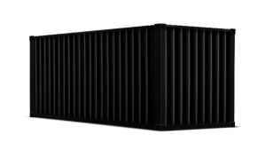 Seecontainer 20 Fuß - 14,91 qm, H2591 x B6058 x T2438 mm, anthrazit, mit Holzfußboden