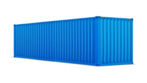 Seecontainer 40 Fuß - 30,24 qm, H2591 x B12192 x T2438 mm, bau, mit Holzfußboden