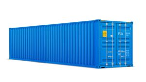 Seecontainer 40 Fuß - 30,24 qm, H2591 x B12192 x T2438 mm, bau, mit Holzfußboden