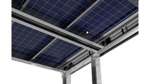 SolarCover 2.0 Anbaueinheit -  H3290 x B5842 x T5265 mm aus feuerverzinktem Stahl und widerstandsfähigen 5 mm Glas-Glas-Photovoltaik-Modulen