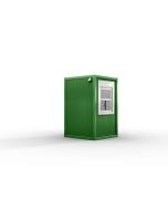 Verkaufshäuschen isoliert, H2555 x B1670 x L1610, mit Schiebefenster und Elektropaket, grasgrün