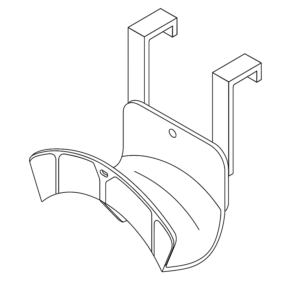 Lagercontainer Schlauchaufhängung